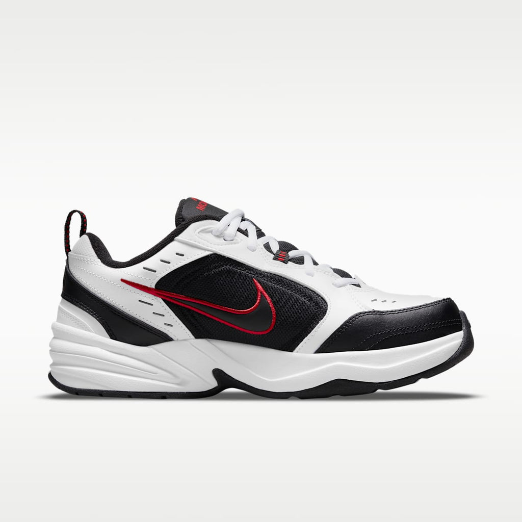 Nike Air Monarch IV Men's Workout Shoes (Extra Wide) - White/Black - Image 3