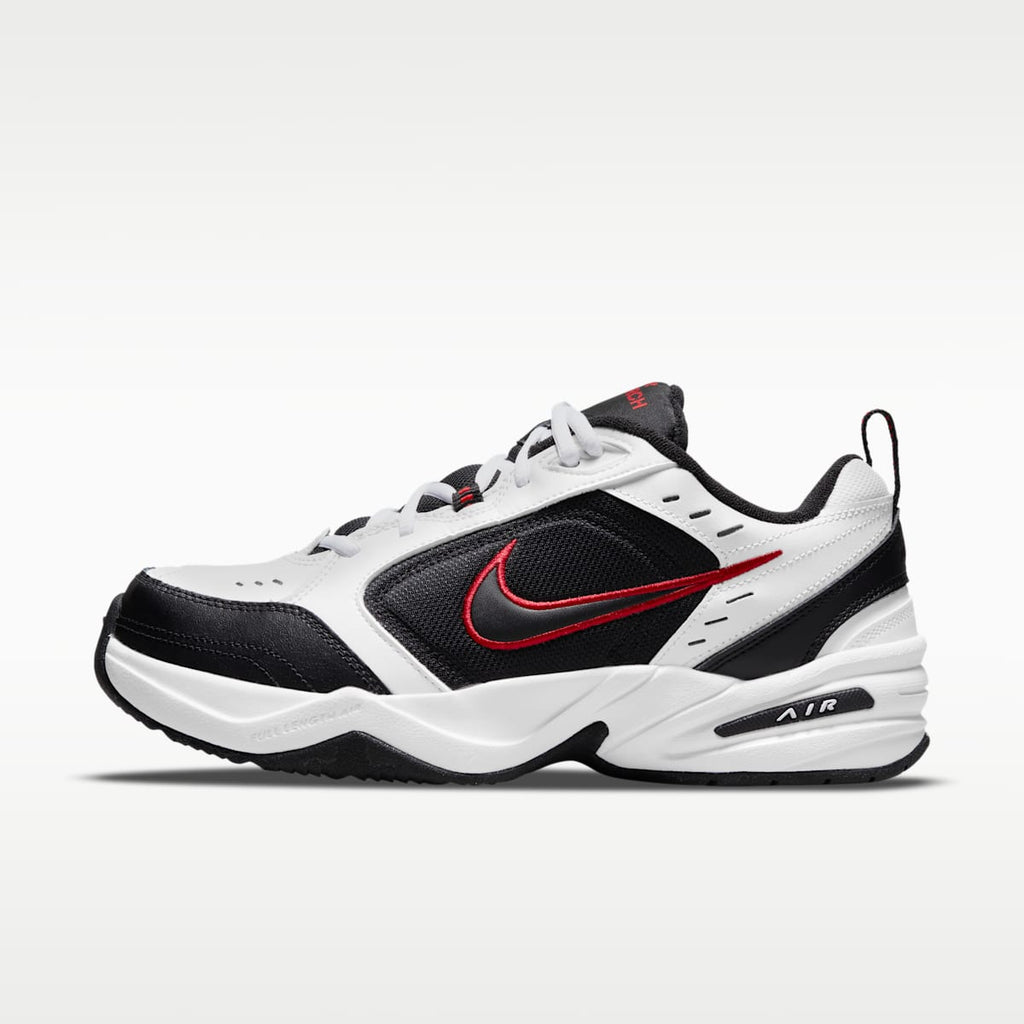 Nike Air Monarch IV Men's Workout Shoes (Extra Wide) - White/Black - Image 1