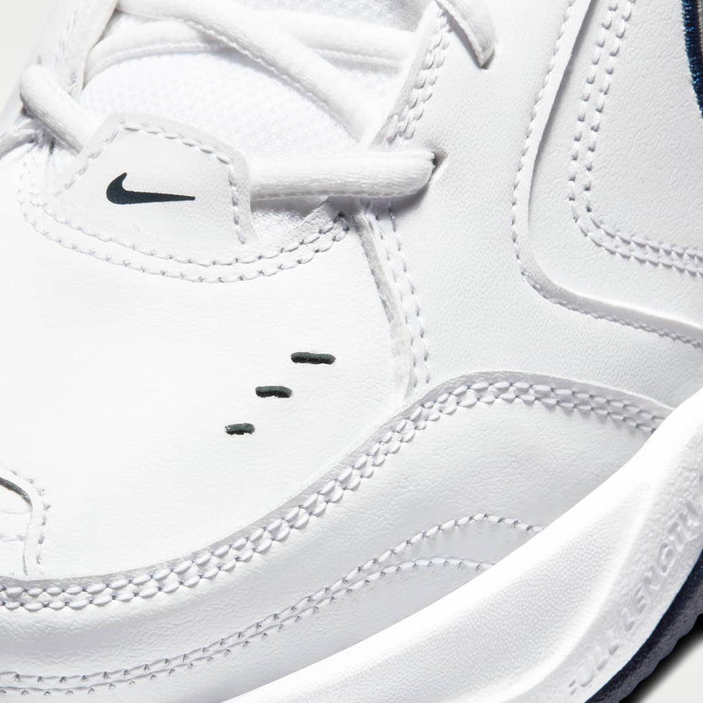 Nike Air Monarch IV Men's Workout Shoes - White/Metallic Silver - Image 7