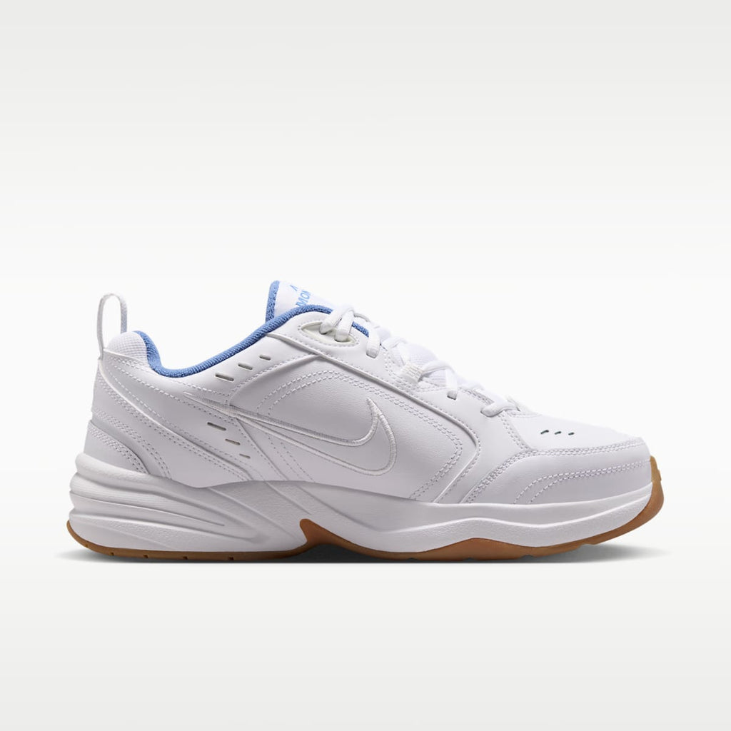 Nike Air Monarch IV Men's Workout Shoes - White/Indigo Storm/Gum Light Brown/White - Image 3