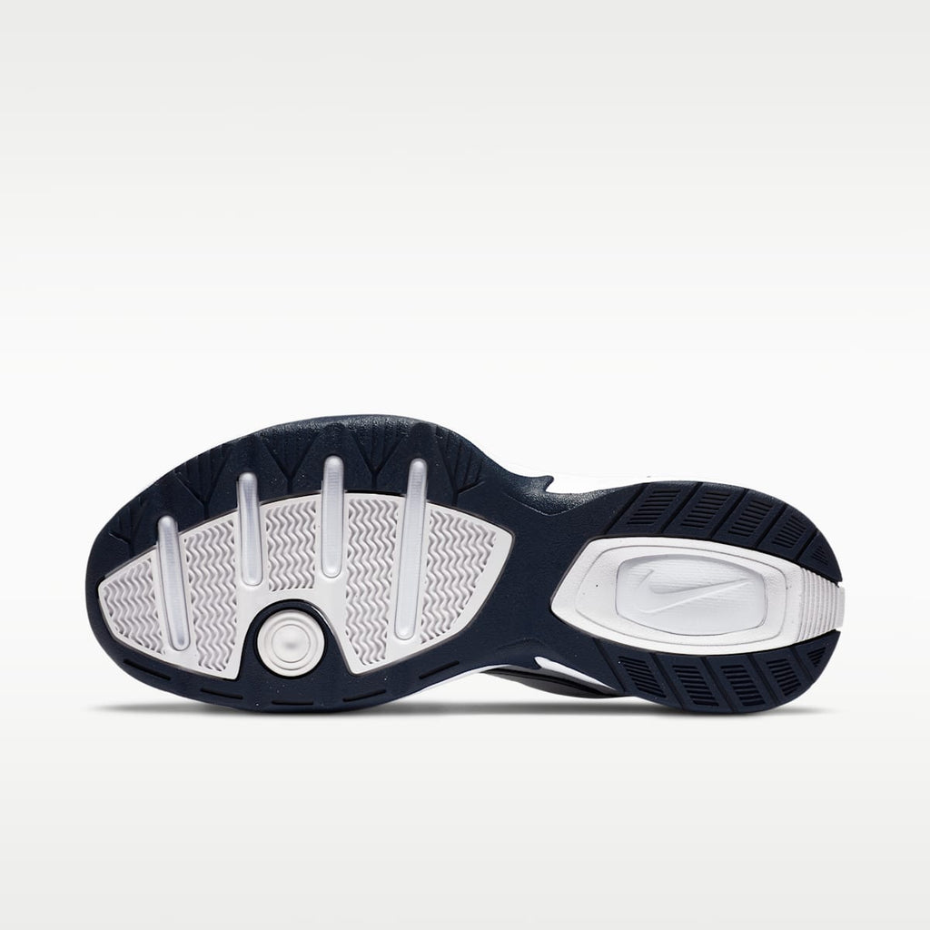 Nike Air Monarch IV Men's Workout Shoes - White/Metallic Silver - Image 2