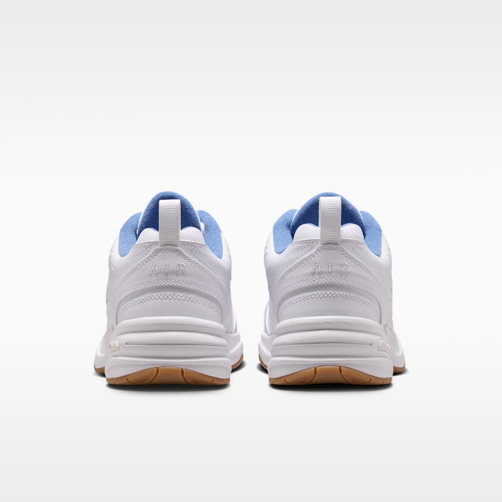 Nike Air Monarch IV Men's Workout Shoes - White/Indigo Storm/Gum Light Brown/White - Image 6