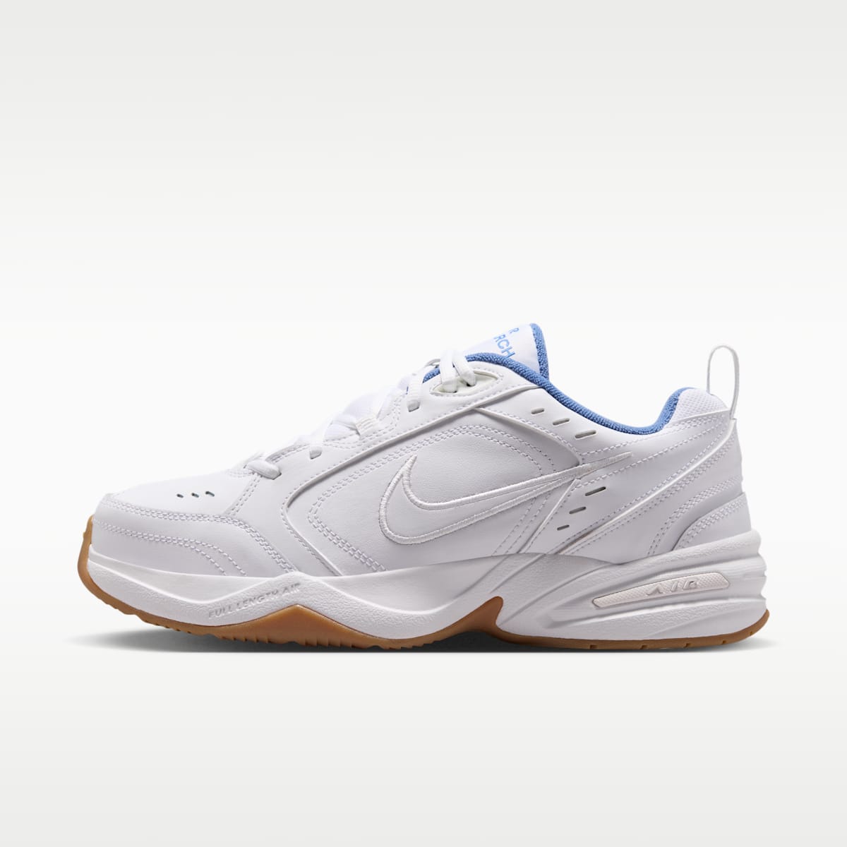 Nike Air Monarch IV Men's Workout Shoes - White/Indigo Storm/Gum Light Brown/White - Image 1