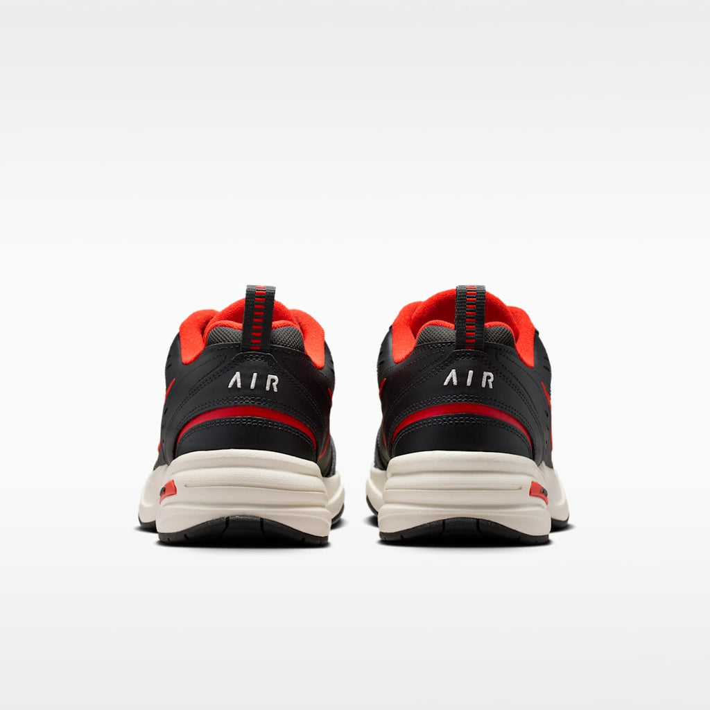 Nike Air Monarch IV Men's Workout Shoes - Dark Smoke Grey/Picante Red/Pale Ivory/Black - Image 6