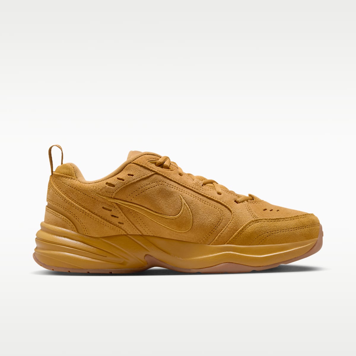 Nike Air Monarch SE Men's Workout Shoes - Wheat/Gum Medium Brown/Black/Wheat - Image 3