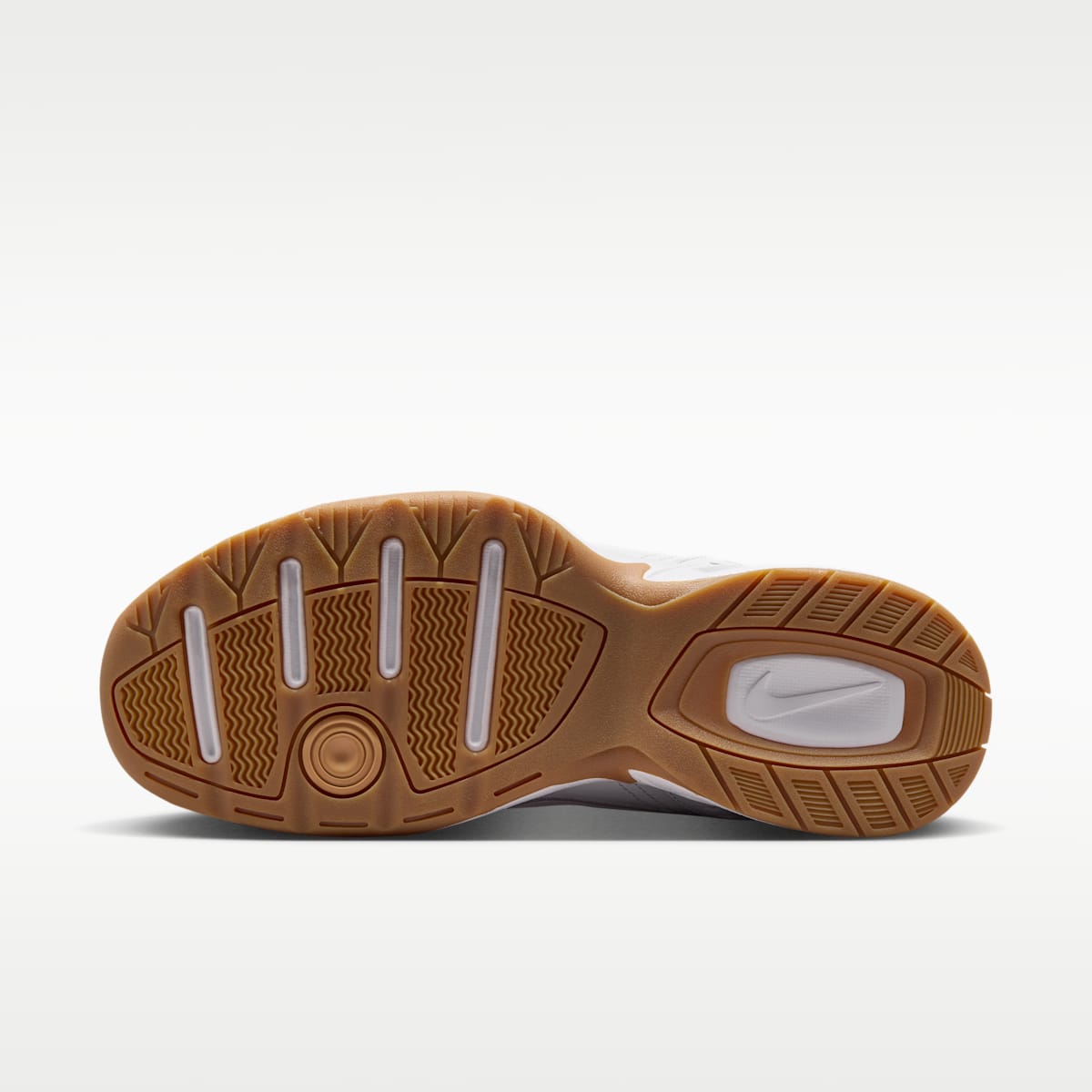 Nike Air Monarch IV Men's Workout Shoes - White/Indigo Storm/Gum Light Brown/White - Image 2