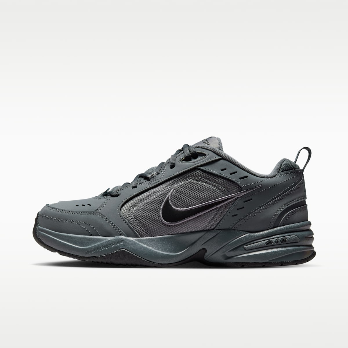 Nike Air Monarch IV Men's Workout Shoes - Dark Grey/Black - Image 1