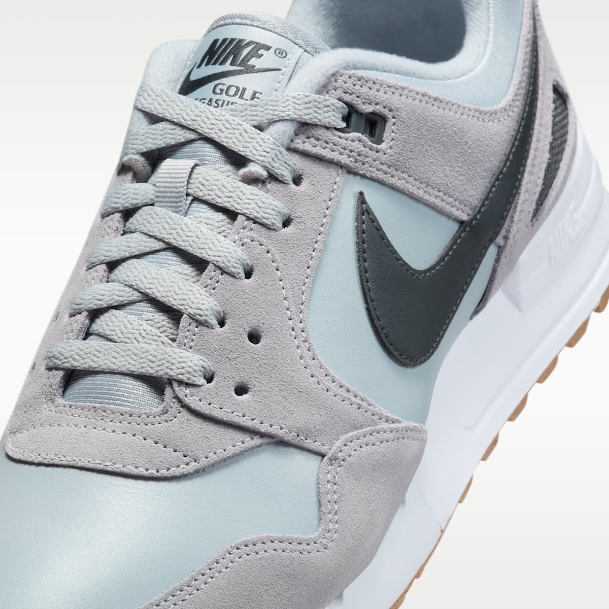 Air Pegasus '89 G Golf Shoes - Wolf Grey/White/Gum Medium Brown/Anthracite - Image 7
