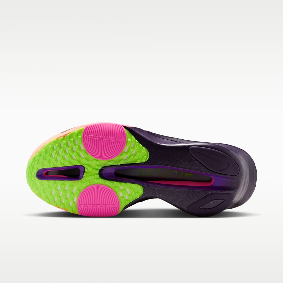 Nike Alphafly 3 Glam Men's Road Racing Shoes - Orange Pulse/Purple Dynasty/Electric Green/Black - Image 2