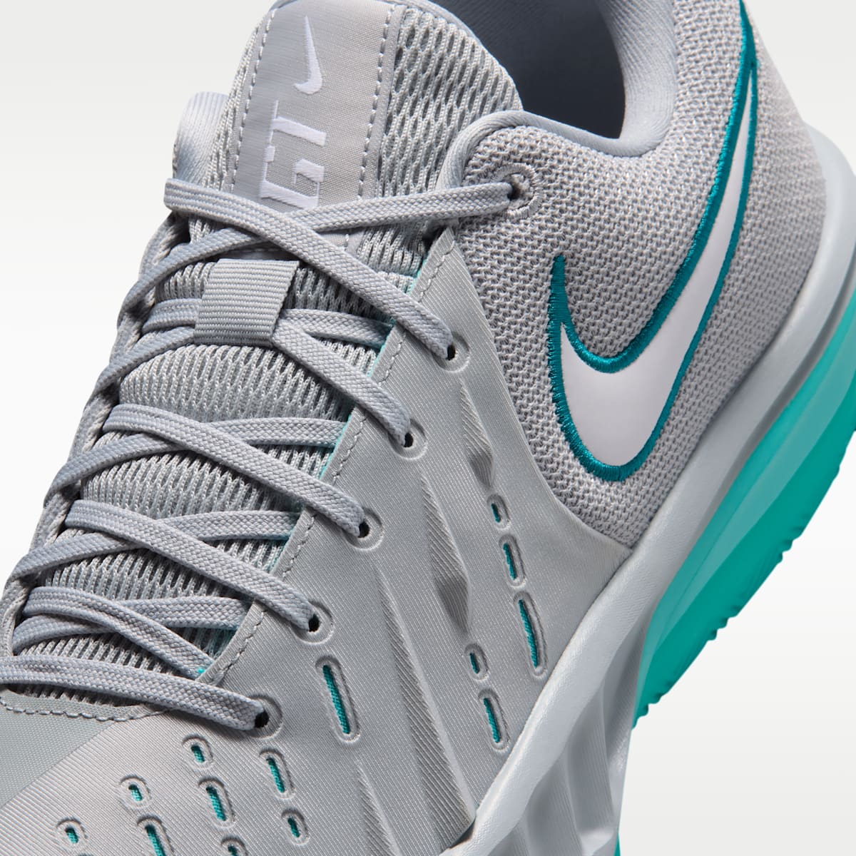 Nike G.T. Cut Academy 2 Basketball Shoes - Wolf Grey/Dusty Cactus/Bright Spruce/White - Image 7