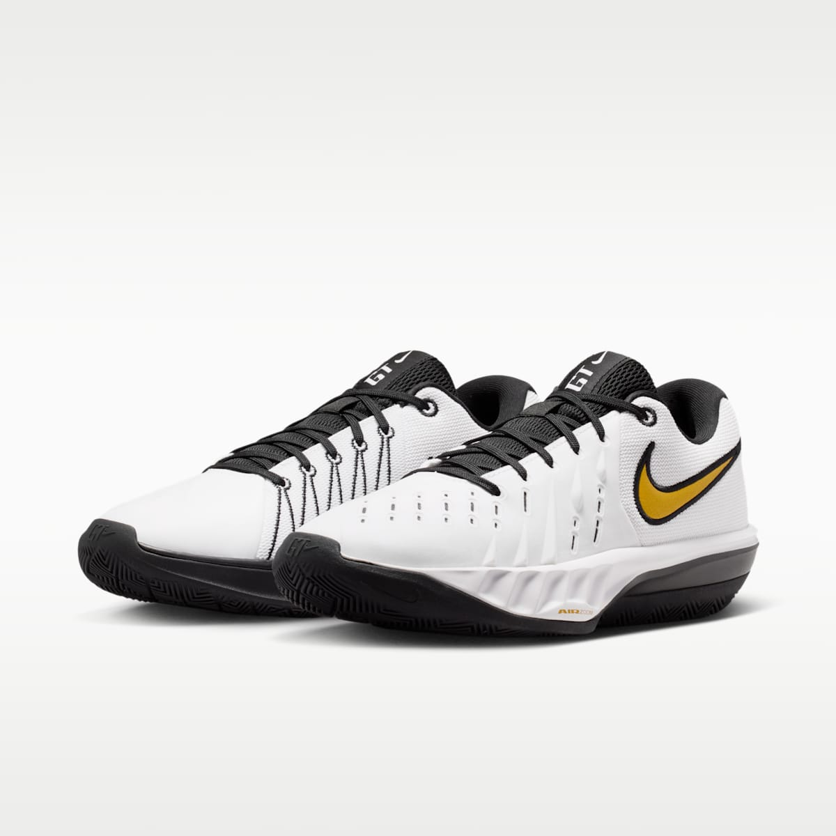 Women's Nike G.T. Cut Academy 2 Basketball Shoes - White/Black/Metallic Gold