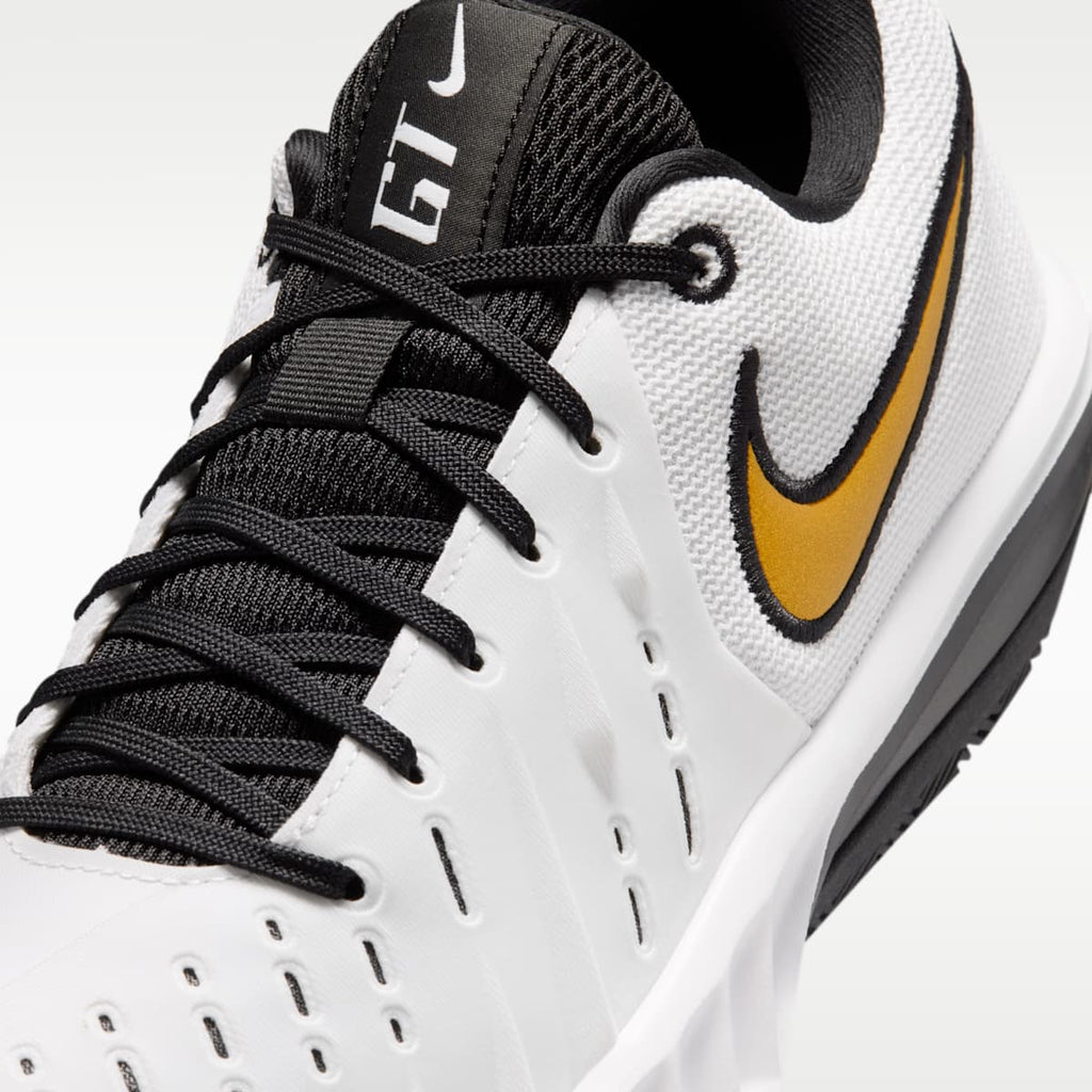 Women's Nike G.T. Cut Academy 2 Basketball Shoes - White/Black/Metallic Gold