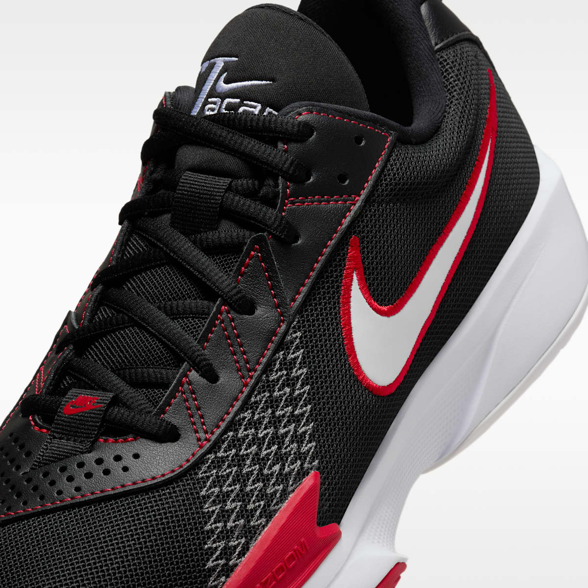 Nike G.T. Cut Academy Basketball Shoes - Black/University Red/Iron Grey/White - Image 7