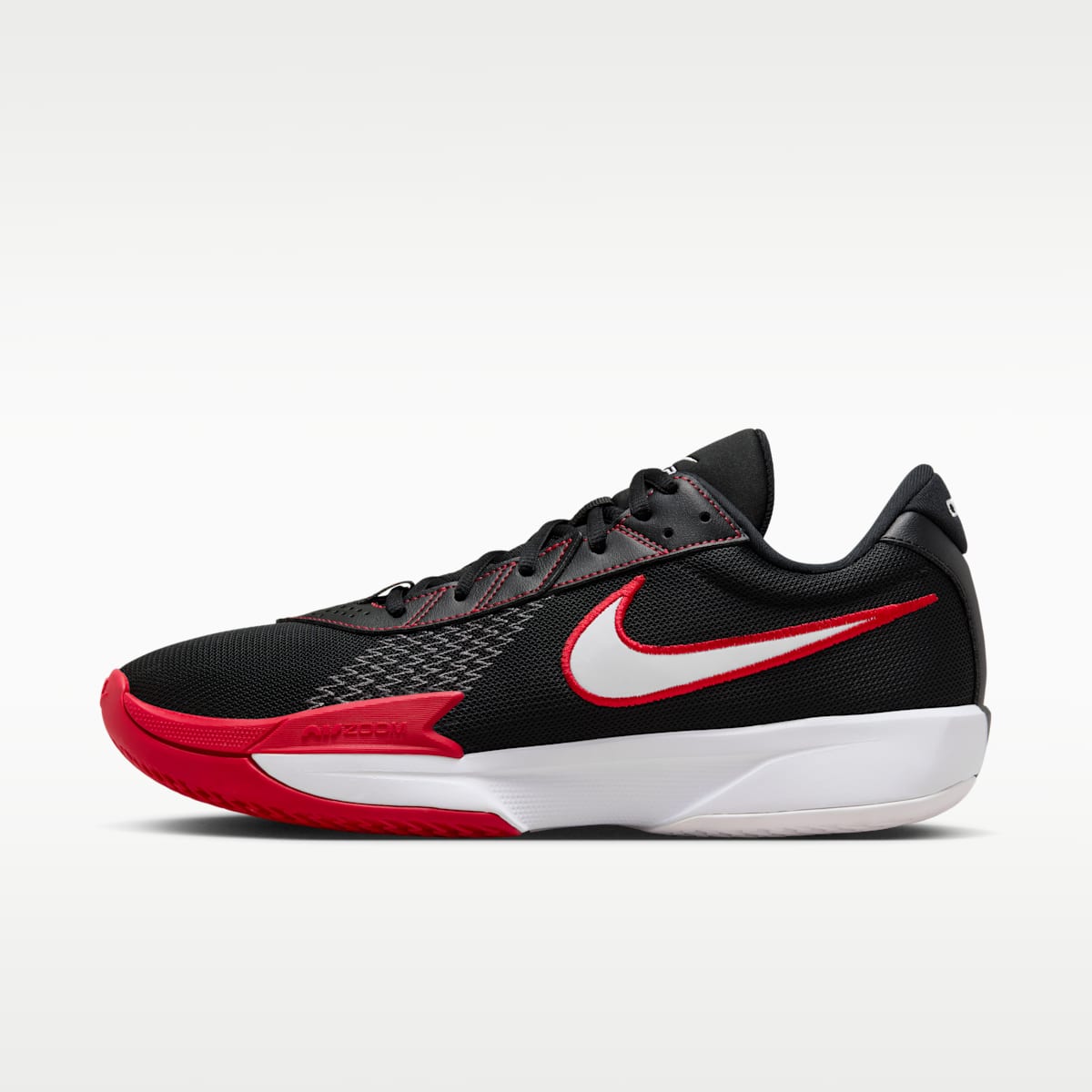 Nike G.T. Cut Academy Basketball Shoes - Black/University Red/Iron Grey/White - Image 1