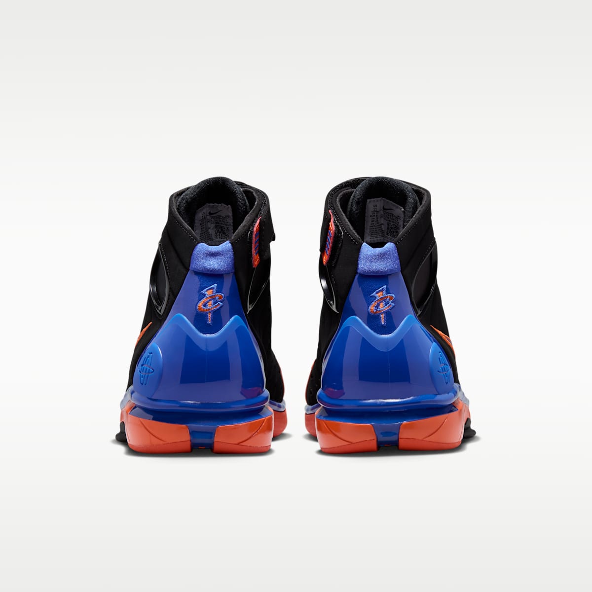 Air Zoom Huarache 2K4 "Penny Hardaway" Men's Shoes - Black/Safety Orange/Varsity Royal - Image 6