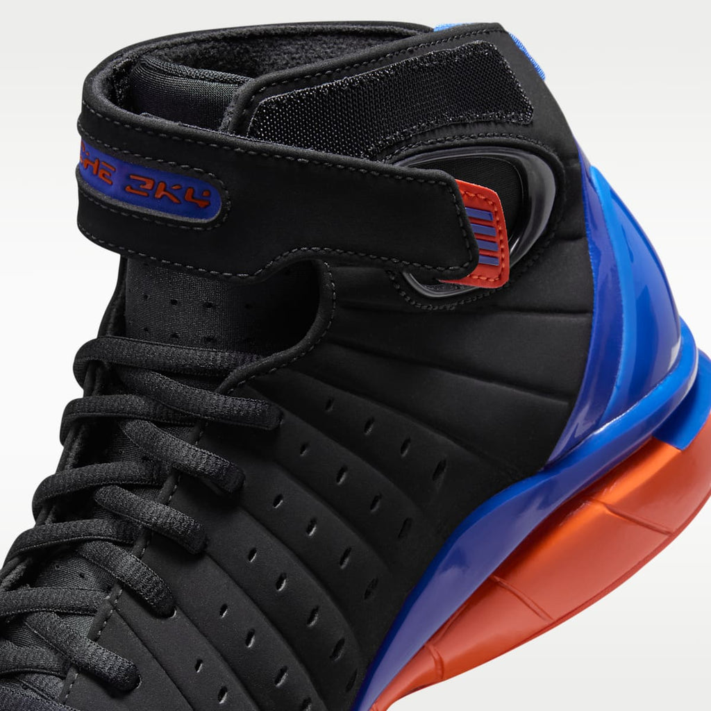 Air Zoom Huarache 2K4 "Penny Hardaway" Men's Shoes - Black/Safety Orange/Varsity Royal - Image 9