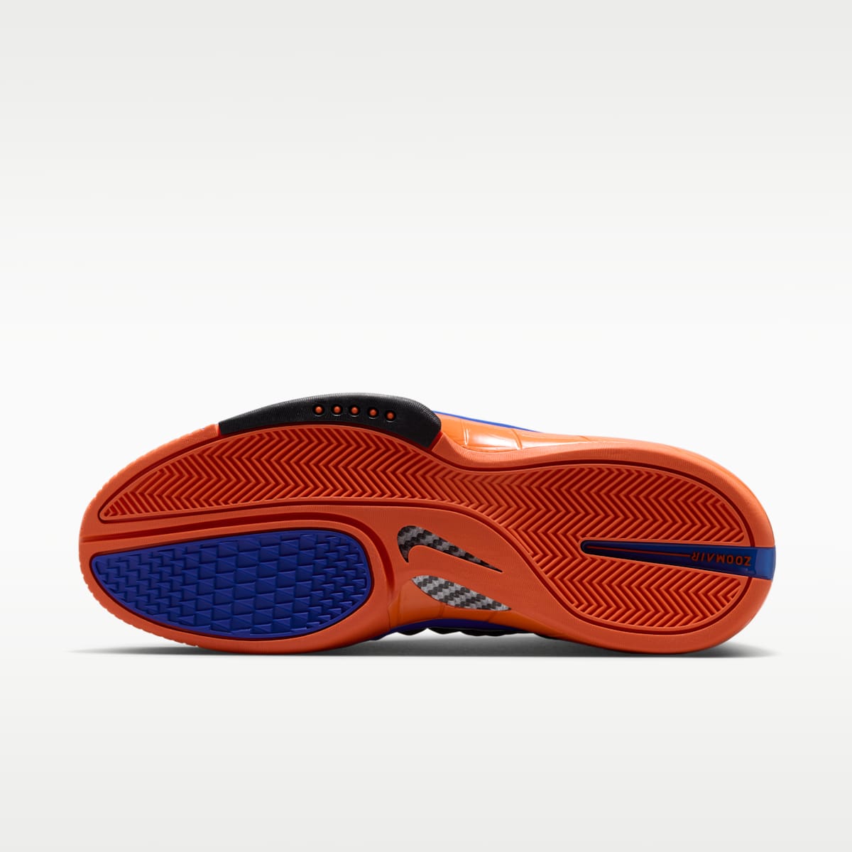 Air Zoom Huarache 2K4 "Penny Hardaway" Men's Shoes - Black/Safety Orange/Varsity Royal - Image 2
