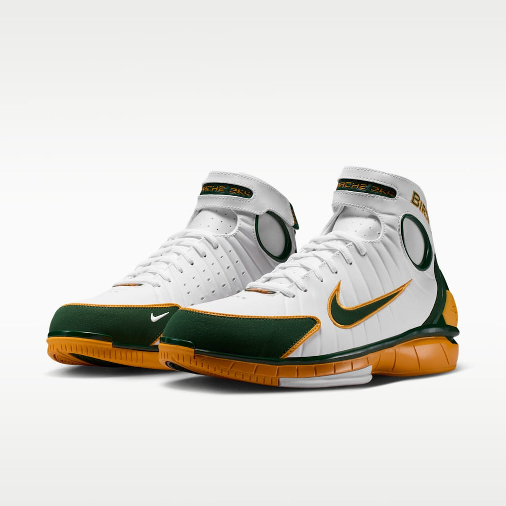 Nike Air Zoom Huarache Men's Shoes - White/Canyon Gold/Deep Forest - Image 5