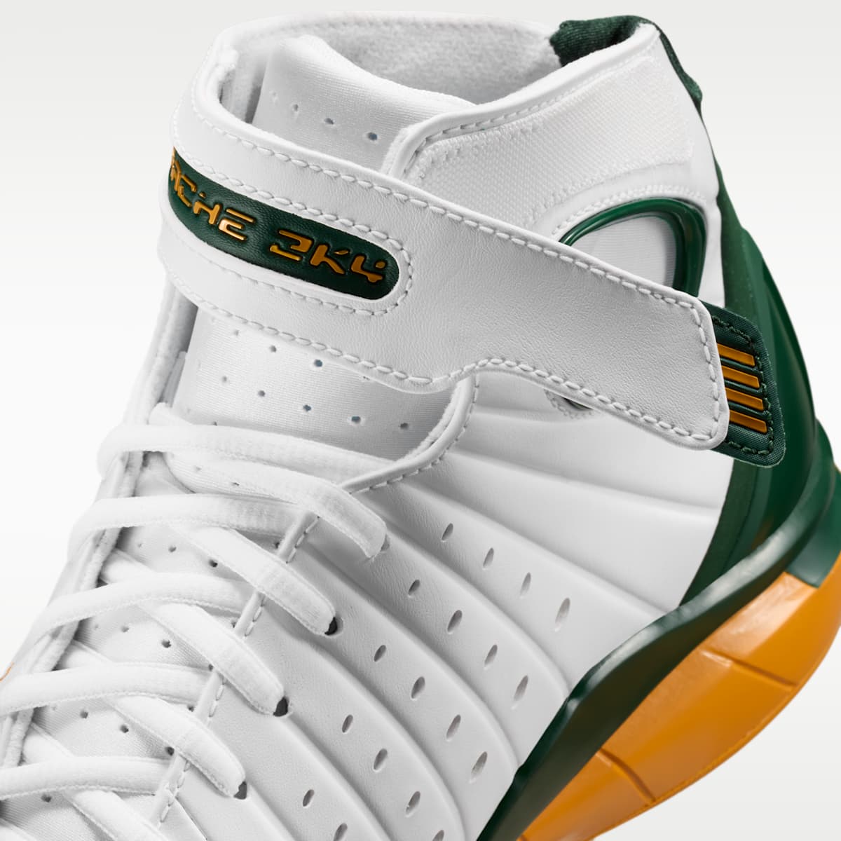 Nike Air Zoom Huarache Men's Shoes - White/Canyon Gold/Deep Forest - Image 9