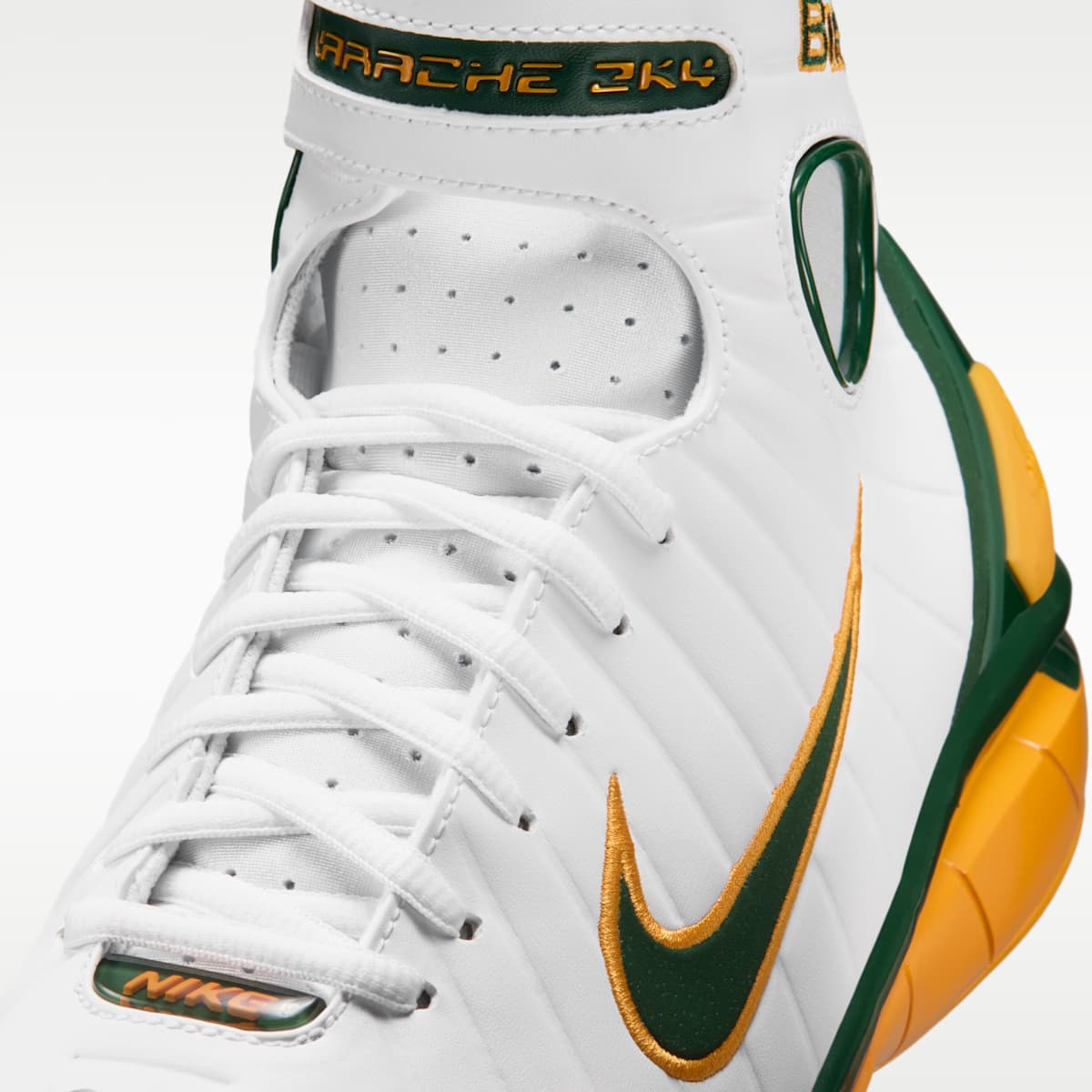 Nike Air Zoom Huarache Men's Shoes - White/Canyon Gold/Deep Forest - Image 7
