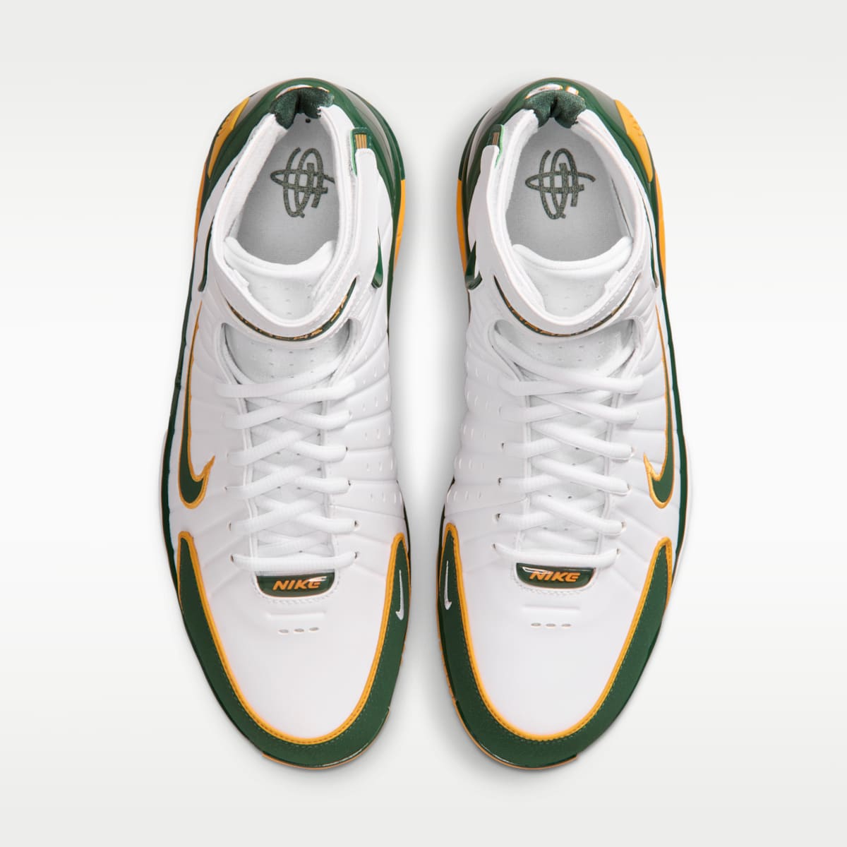 Nike Air Zoom Huarache Men's Shoes - White/Canyon Gold/Deep Forest - Image 4