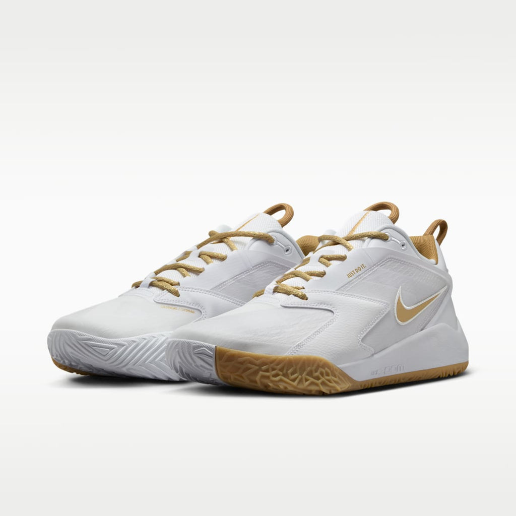 Nike HyperAce 3 Volleyball Shoes - White/Photon Dust/Metallic Gold - Image 5