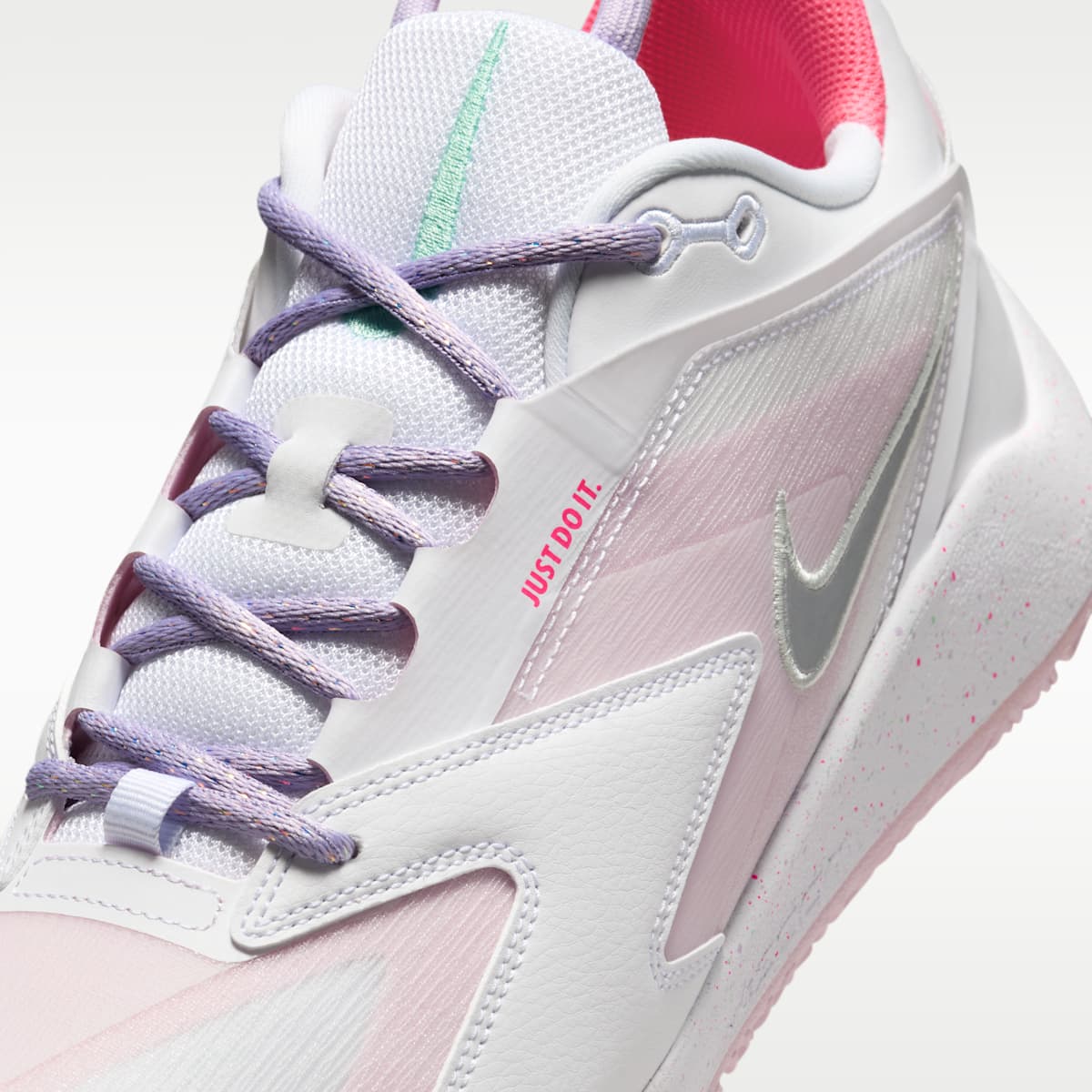 Nike HyperAce 3 SE Volleyball Shoes - White/Mint Foam/Violet Mist/Hyper Pink - Image 7