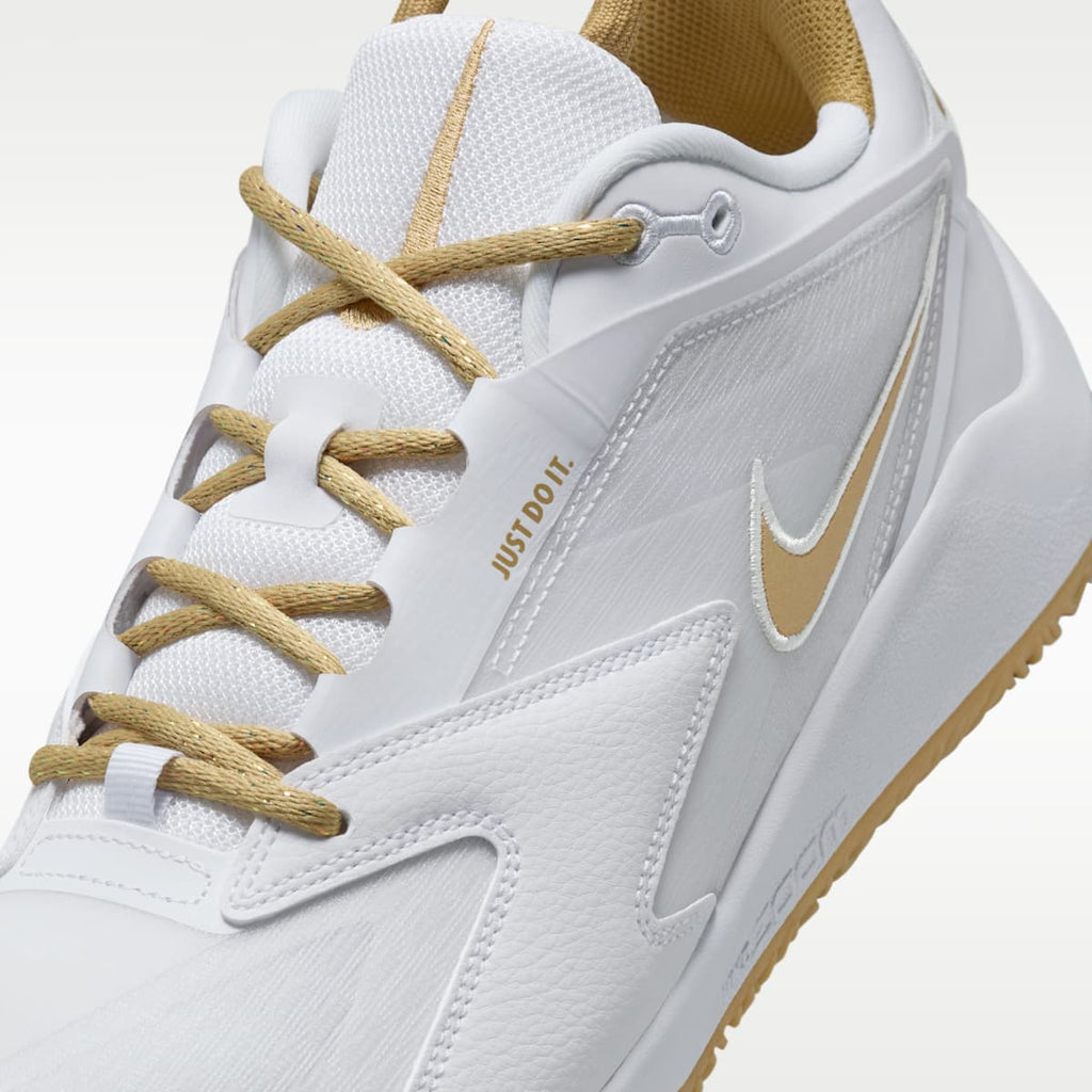 Nike HyperAce 3 Volleyball Shoes - White/Photon Dust/Metallic Gold - Image 7