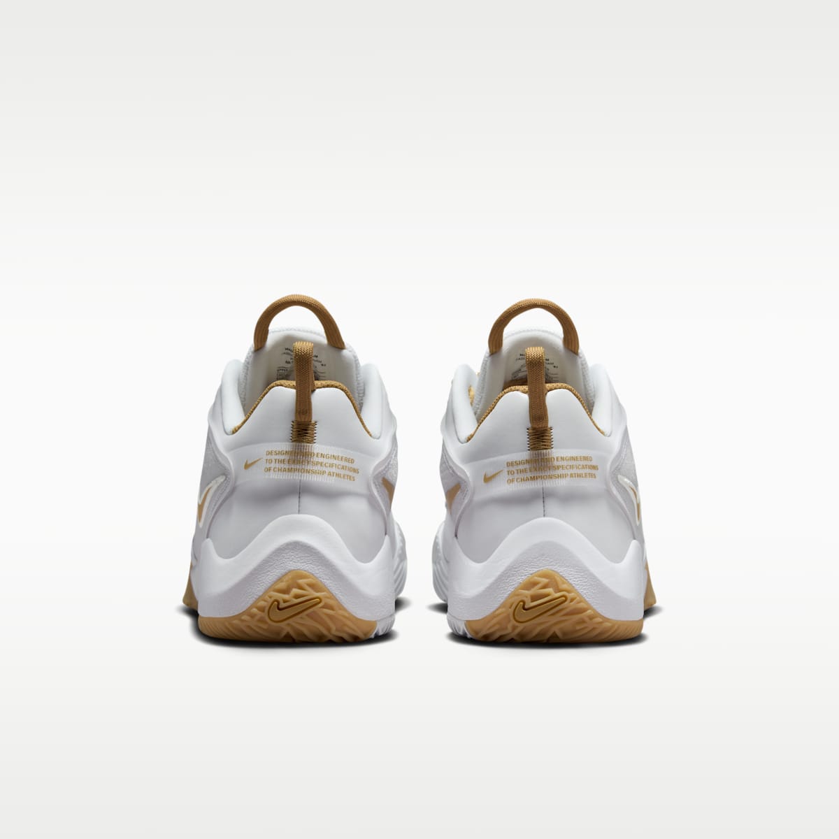 Nike HyperAce 3 Volleyball Shoes - White/Photon Dust/Metallic Gold - Image 6