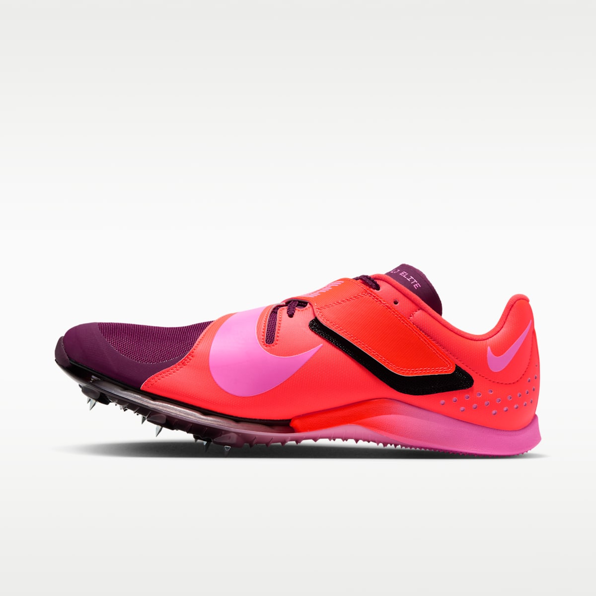 Nike Long Jump Elite Track & Field Jumping Spikes - Hyper Crimson/Pink Spell/Gridiron/Bordeaux - Image 1