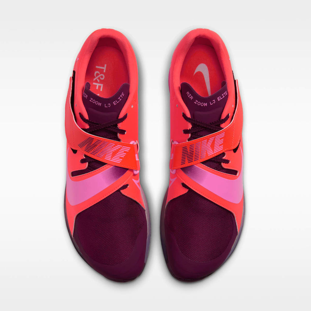 Nike Long Jump Elite Track & Field Jumping Spikes - Hyper Crimson/Pink Spell/Gridiron/Bordeaux - Image 4