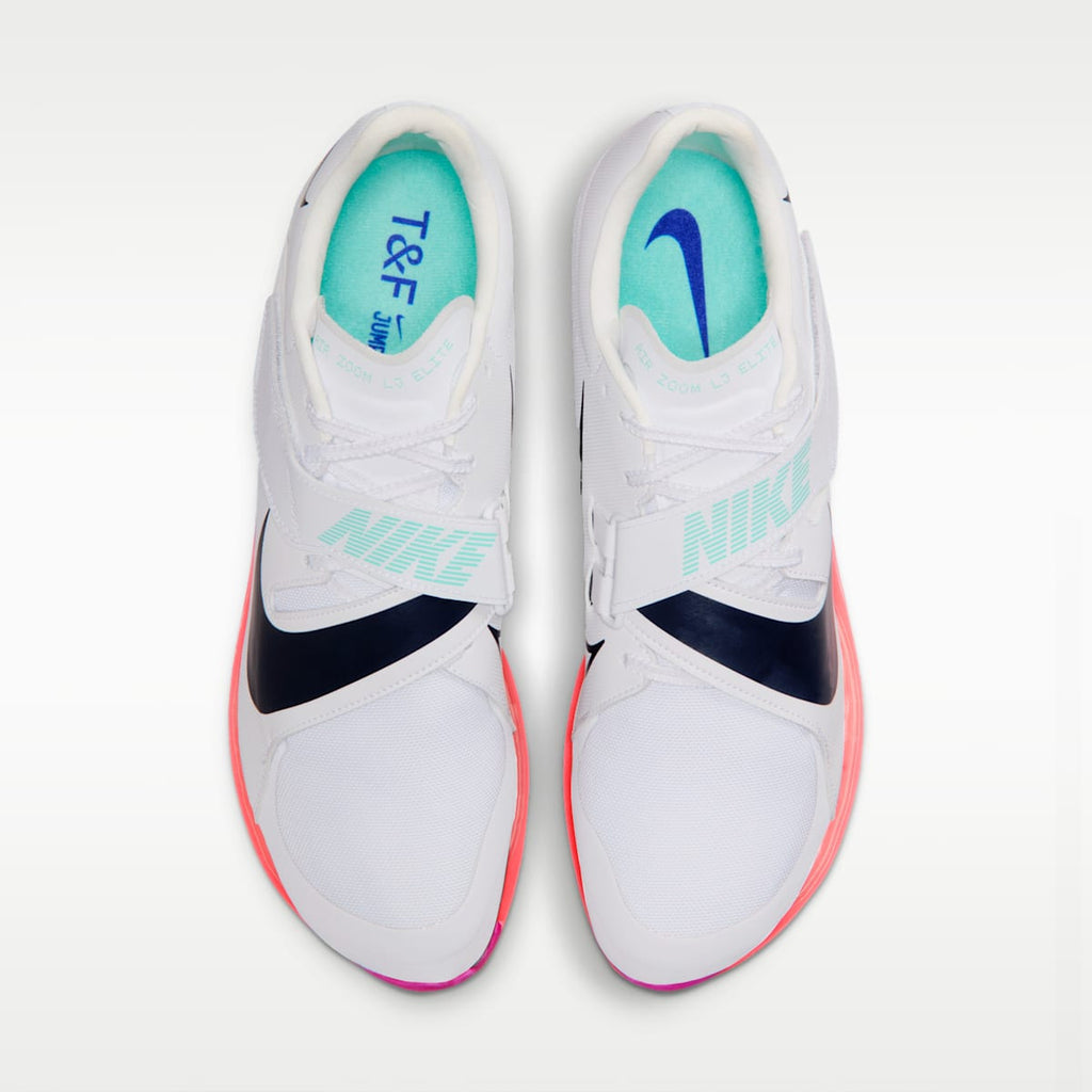 Nike Long Jump Elite Track & Field Jumping Spikes - White/Bright Crimson/Obsidian - Image 4
