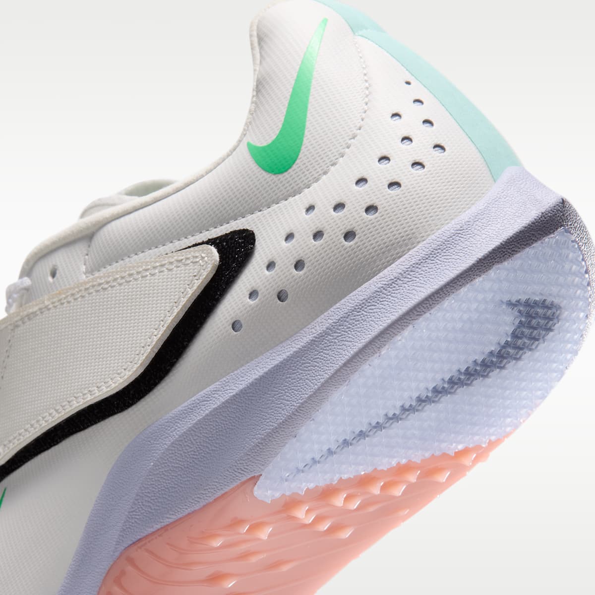 Nike Long Jump Elite Track & Field Jumping Spikes - Summit White/Palest Purple/Jade Ice/Electro Green - Image 9