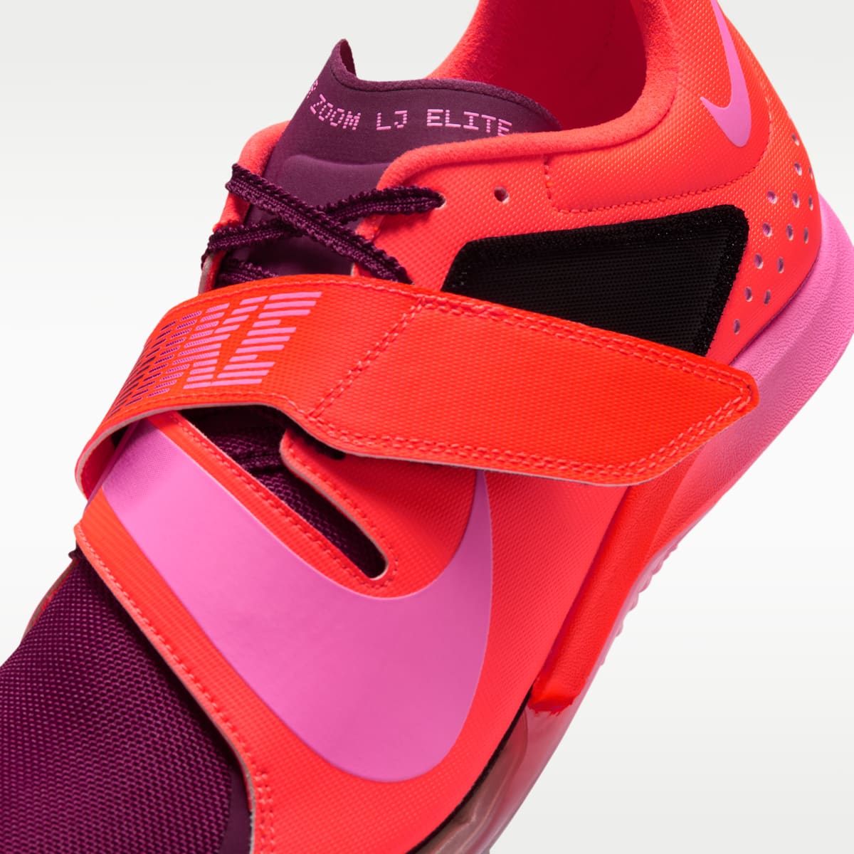 Nike Long Jump Elite Track & Field Jumping Spikes - Hyper Crimson/Pink Spell/Gridiron/Bordeaux - Image 8