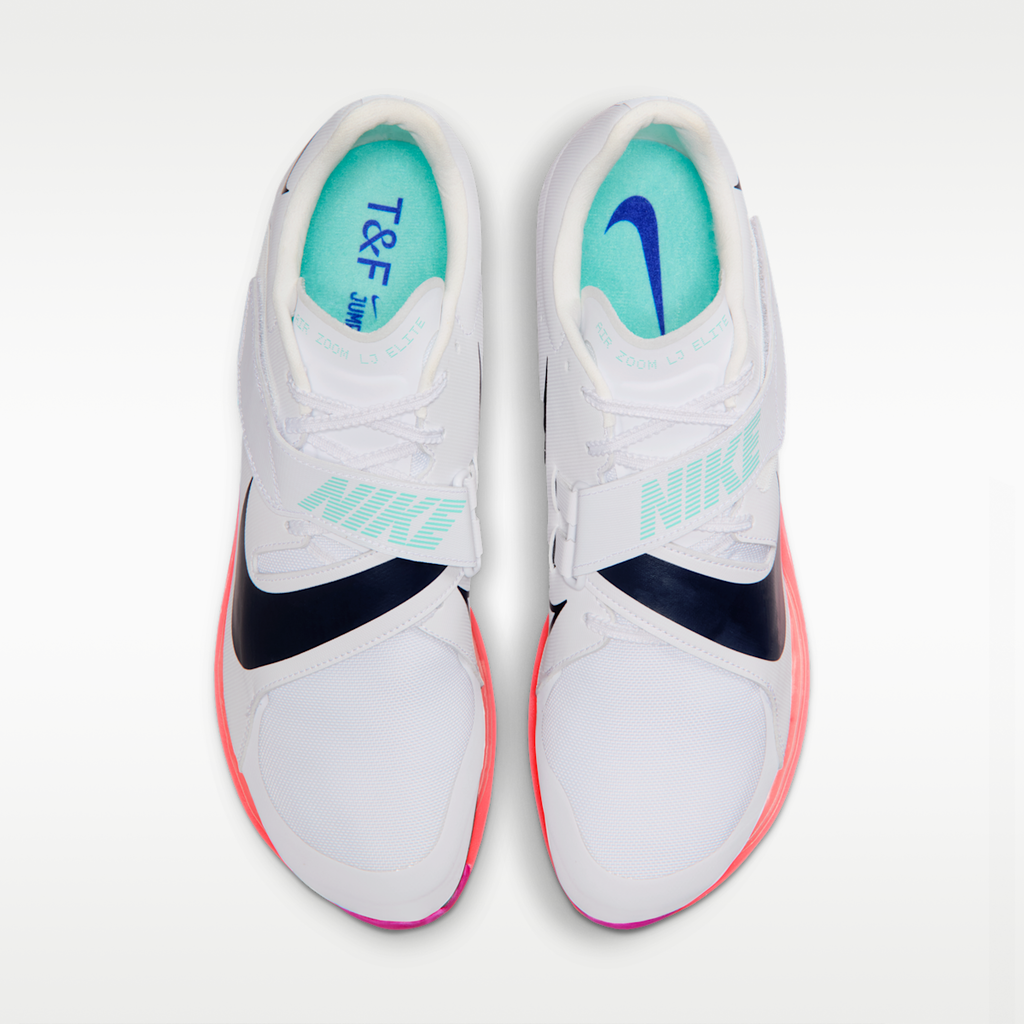 Women's Nike Long Jump Elite Track & Field Jumping Spikes - White/Bright Crimson/Obsidian