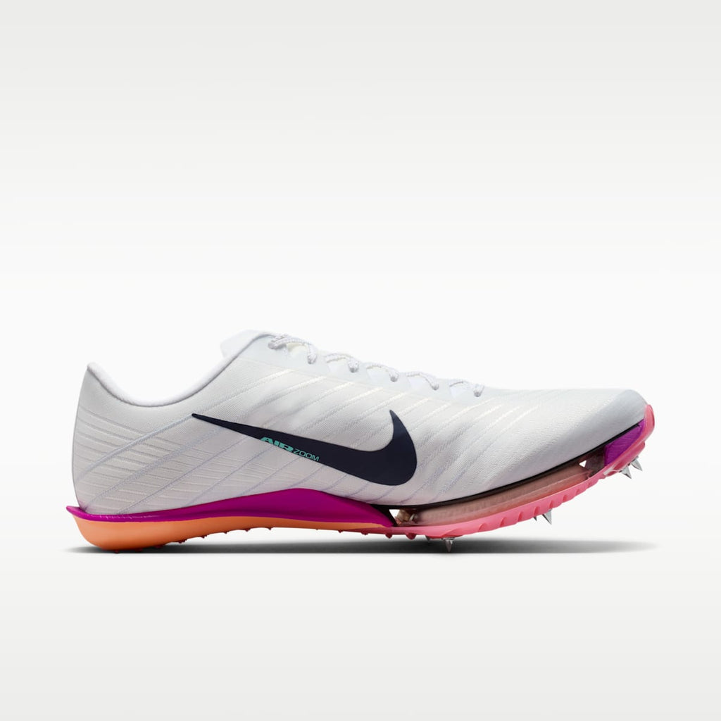 Women's Nike Maxfly 2 Track & Field Sprinting Spikes - White/Bright Crimson/Hyper Turquoise/Obsidian