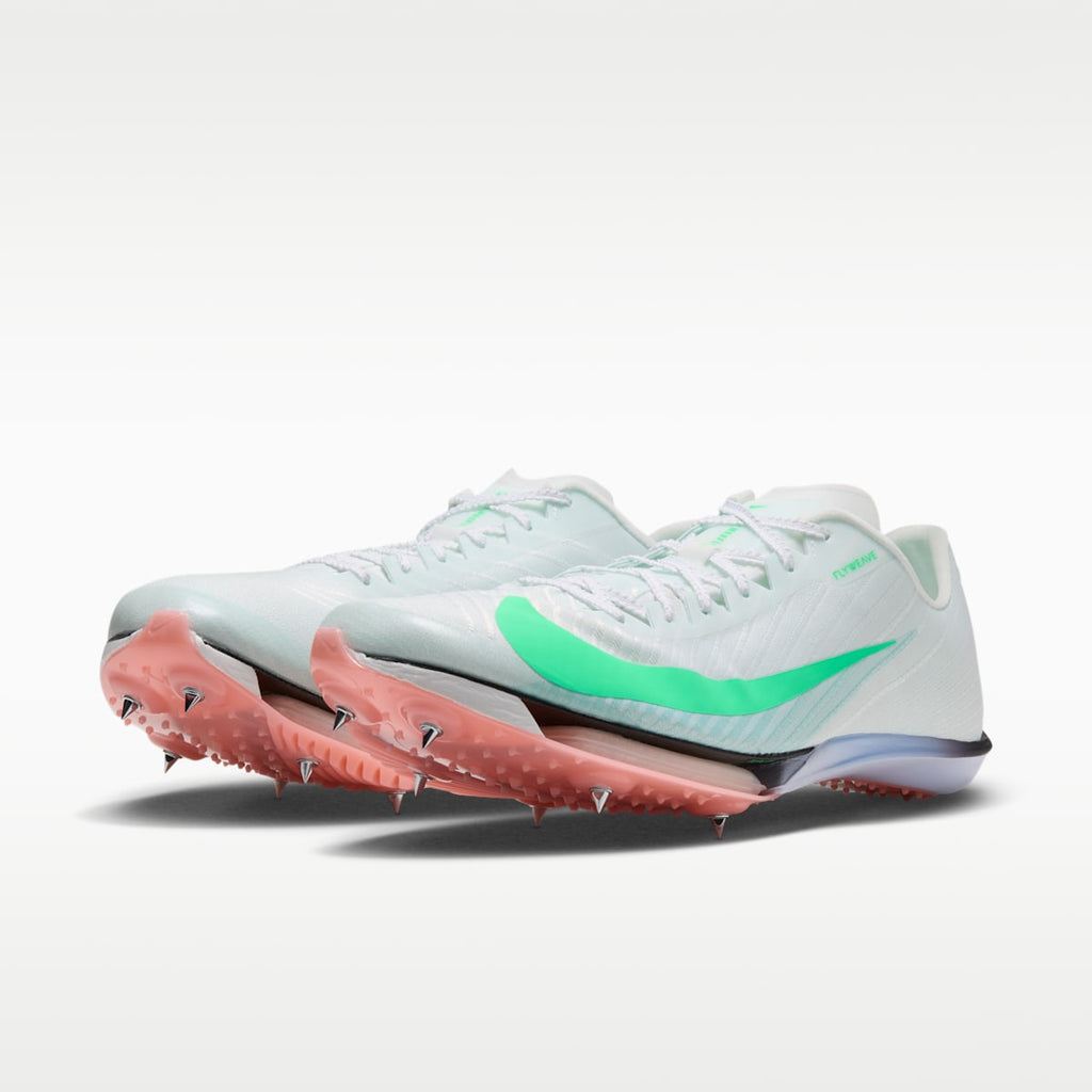 Women's Nike Maxfly 2 Track & Field Sprinting Spikes - Summit White/Atomic Pink/Palest Purple/Electro Green