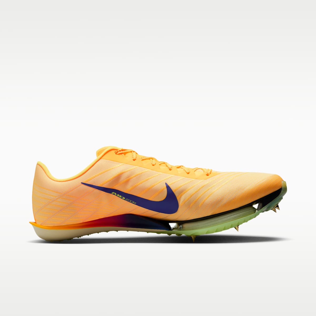 Women's Nike Maxfly 2 Track & Field Sprinting Spikes - Citron Pulse/Volt Ice/Vivid Purple/Indigo Burst