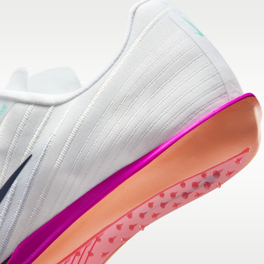 Nike Maxfly 2 Track & Field Sprinting Spikes - White/Bright Crimson/Hyper Turquoise/Obsidian - Image 9
