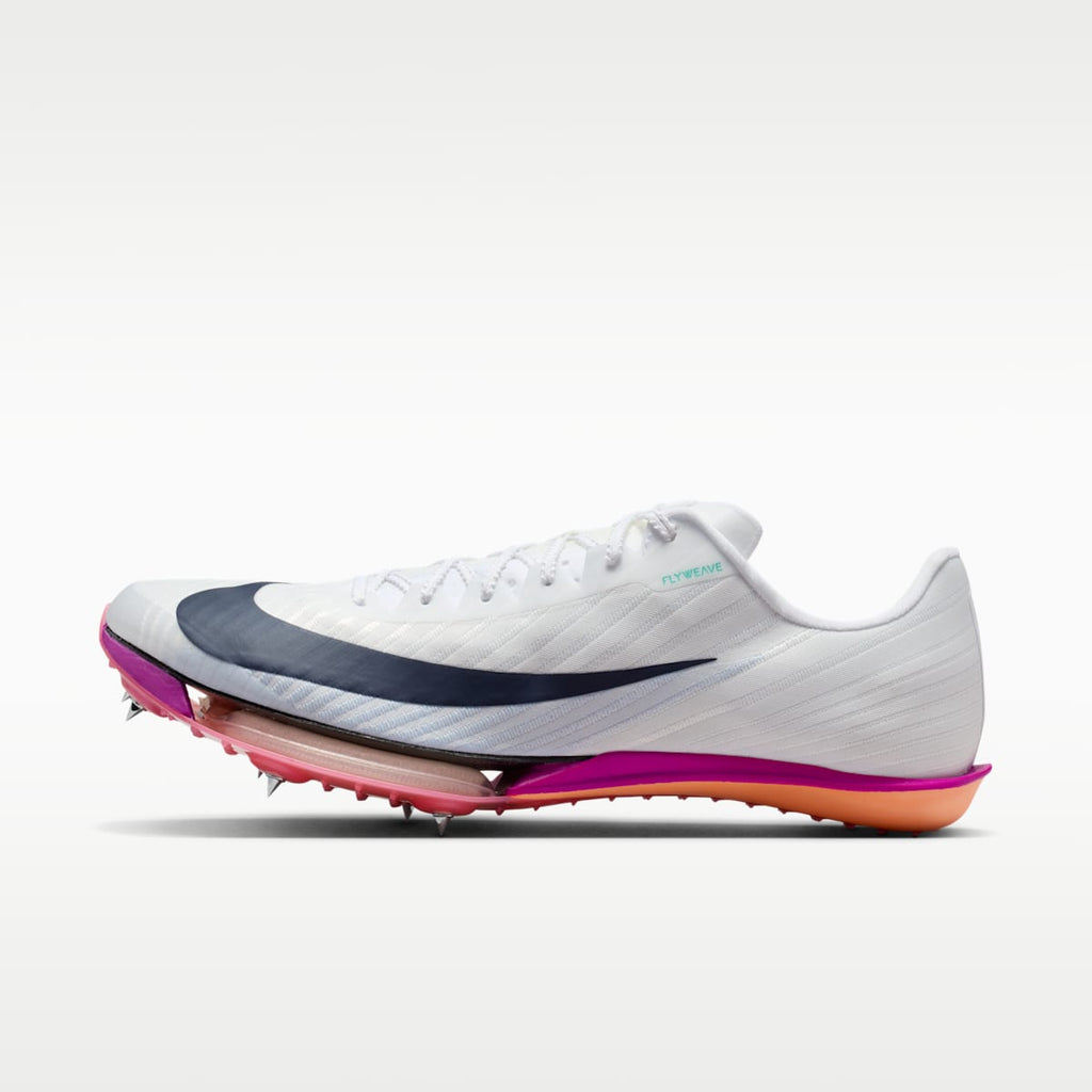 Women's Nike Maxfly 2 Track & Field Sprinting Spikes - White/Bright Crimson/Hyper Turquoise/Obsidian