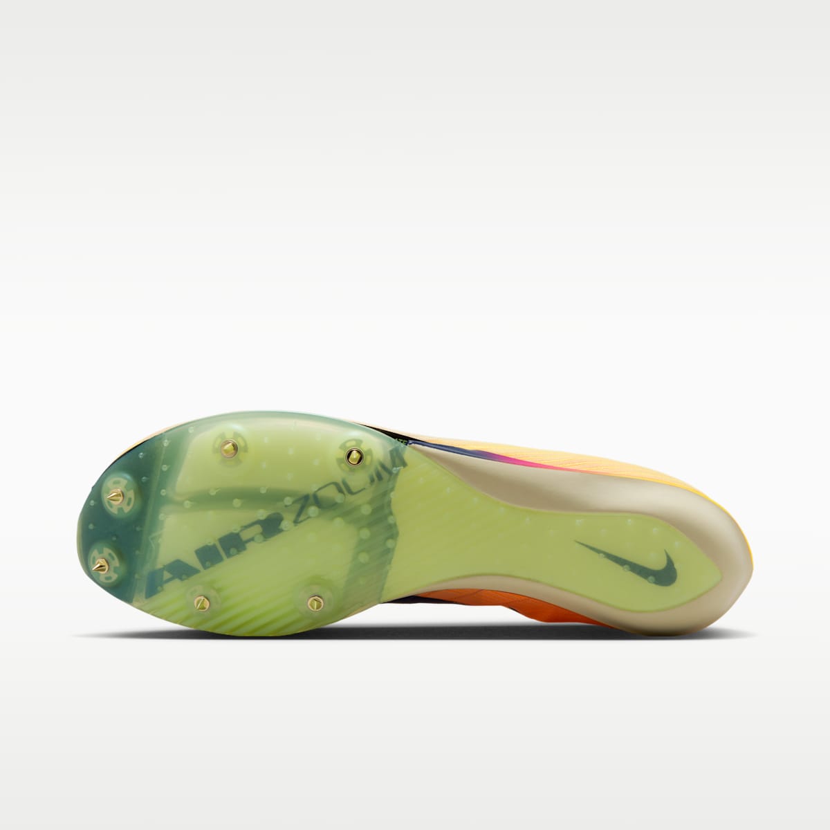 Women's Nike Maxfly 2 Track & Field Sprinting Spikes - Citron Pulse/Volt Ice/Vivid Purple/Indigo Burst