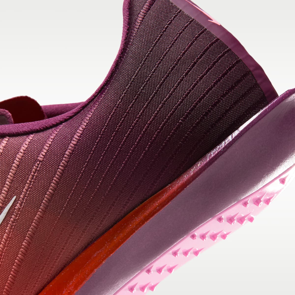 Nike Maxfly 2 Track & Field Sprinting Spikes - Bordeaux/Bright Crimson/Hyper Crimson/White - Image 9