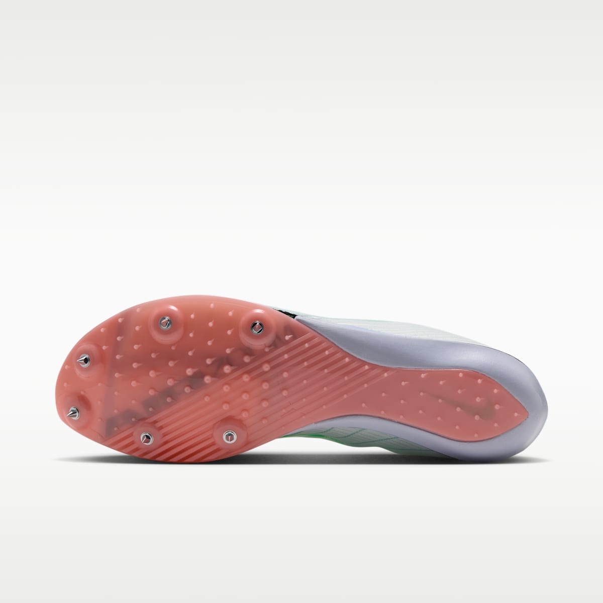 Women's Nike Maxfly 2 Track & Field Sprinting Spikes - Summit White/Atomic Pink/Palest Purple/Electro Green
