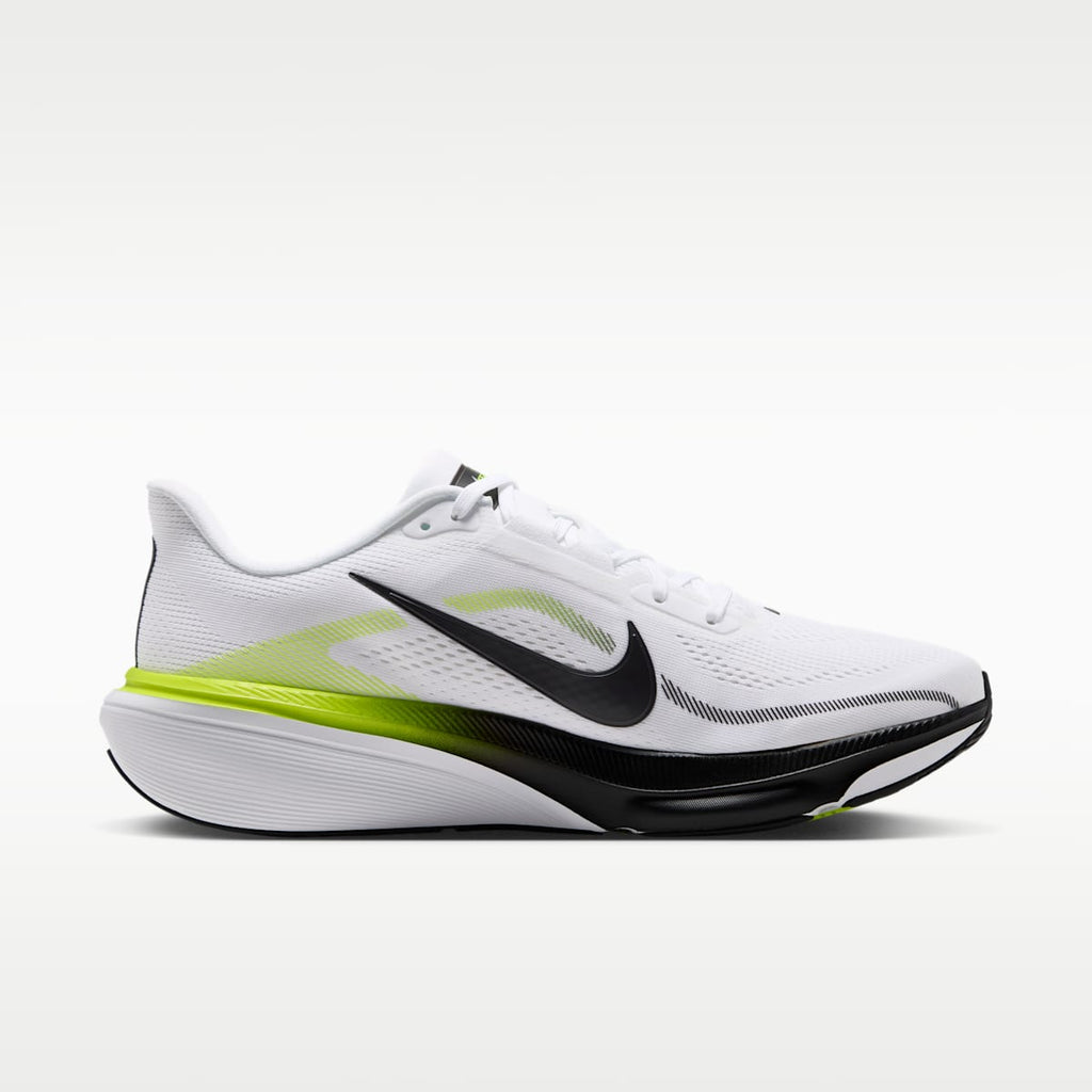 Nike Pegasus 42 Men's Road Running Shoes - White/Lemon Venom/White/Black - Image 3