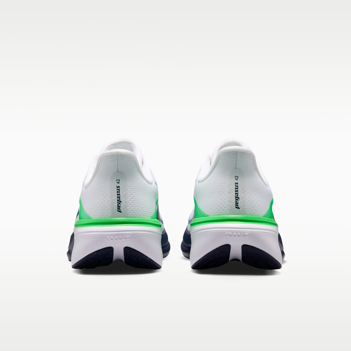 Nike Pegasus 42 Men's Road Running Shoes - White/Green Spark/Midnight Navy - Image 6