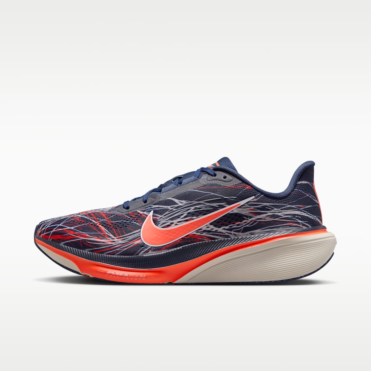 Nike Pegasus 42 Men's Road Running Shoes - Obsidian/Light Bone/Bright Crimson/Dynamic Yellow - Image 1