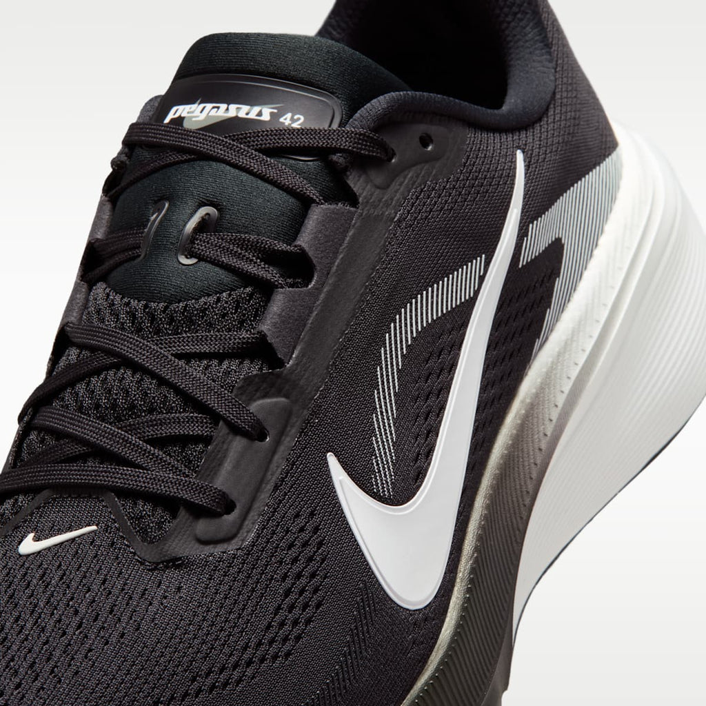 Nike Pegasus 42 Men's Road Running Shoes - Black/Photon Dust/White - Image 7