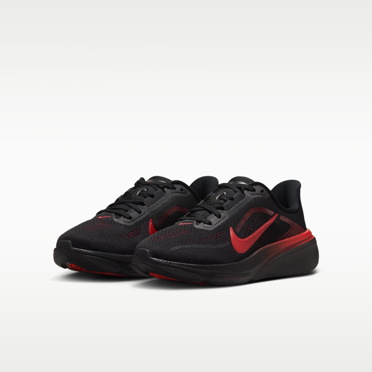 Nike Pegasus 42 Big Kids' Road Running Shoes - Black/University Red/Wolf Grey/Bright Crimson