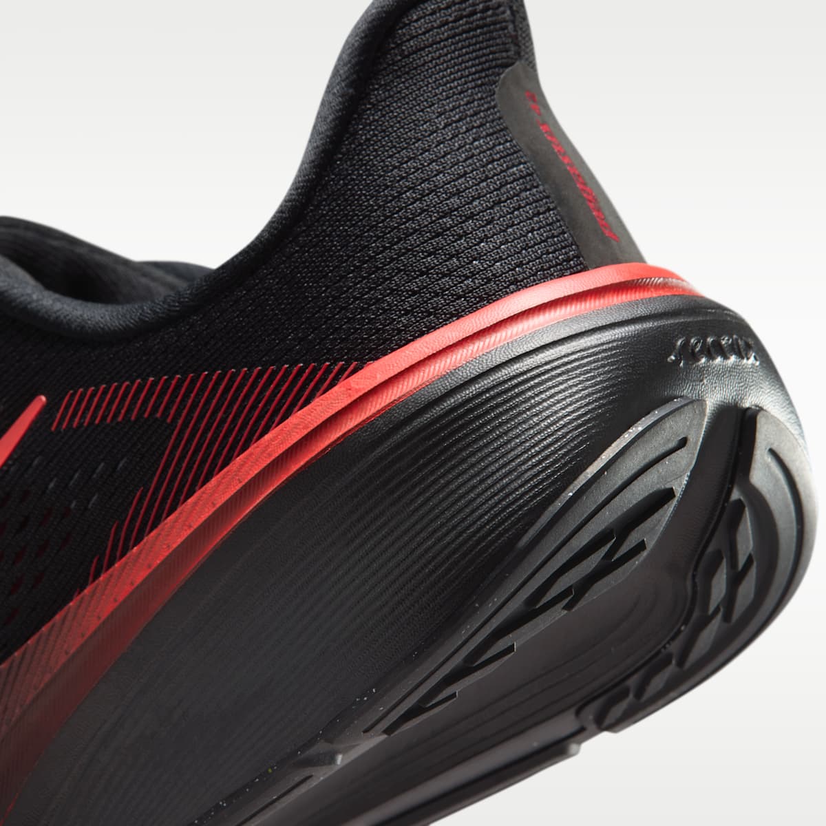 Nike Pegasus 42 Big Kids' Road Running Shoes - Black/University Red/Wolf Grey/Bright Crimson