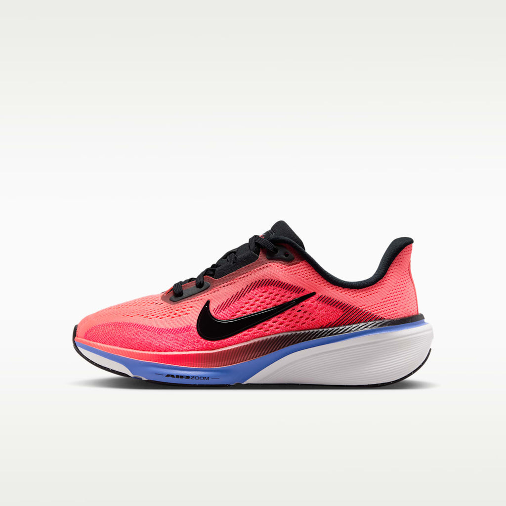 Nike Pegasus 42 Big Kids' Road Running Shoes - Lava Glow/Flash Crimson/Sapphire/Black
